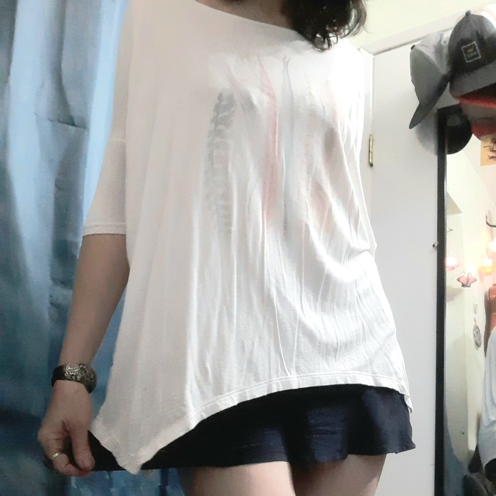 White feather Ladies Top szM by Americal Eagle